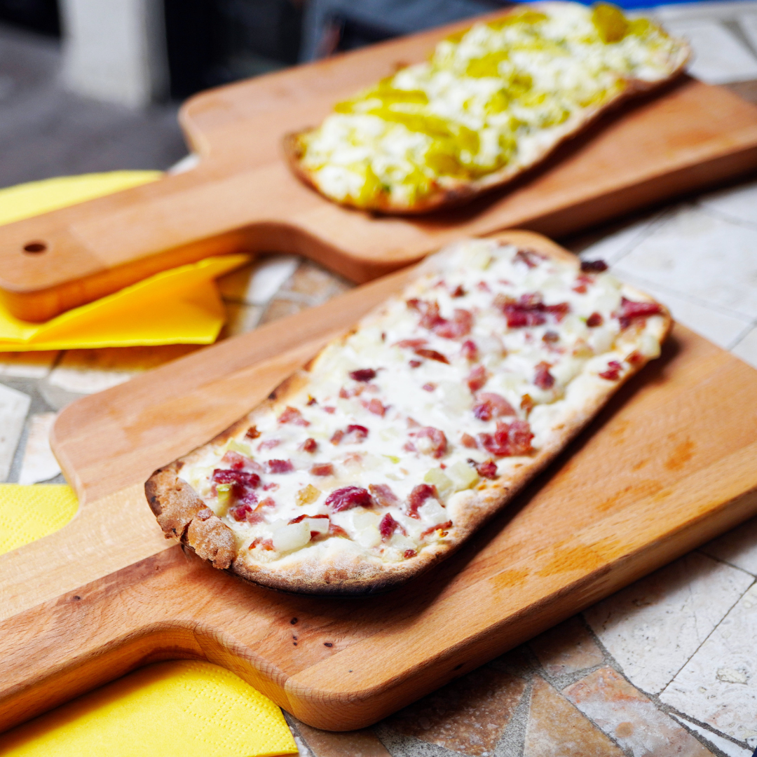 Déguster une flammekueche